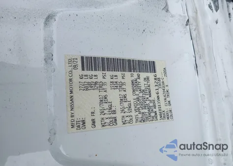 2022 Nissan Frontier Pro-X 4X2 z USA, uszkodzony, nr VIN 1N6ED1EJ5NN613286